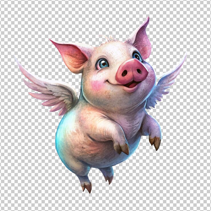PSD volando un cerdo