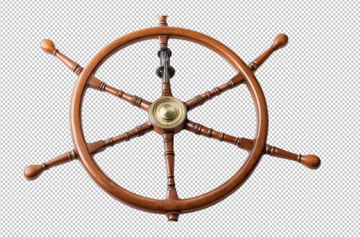 PSD el volante de un barco controla la dirección