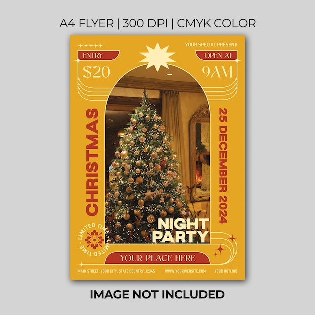 Volante de la fiesta de Navidad