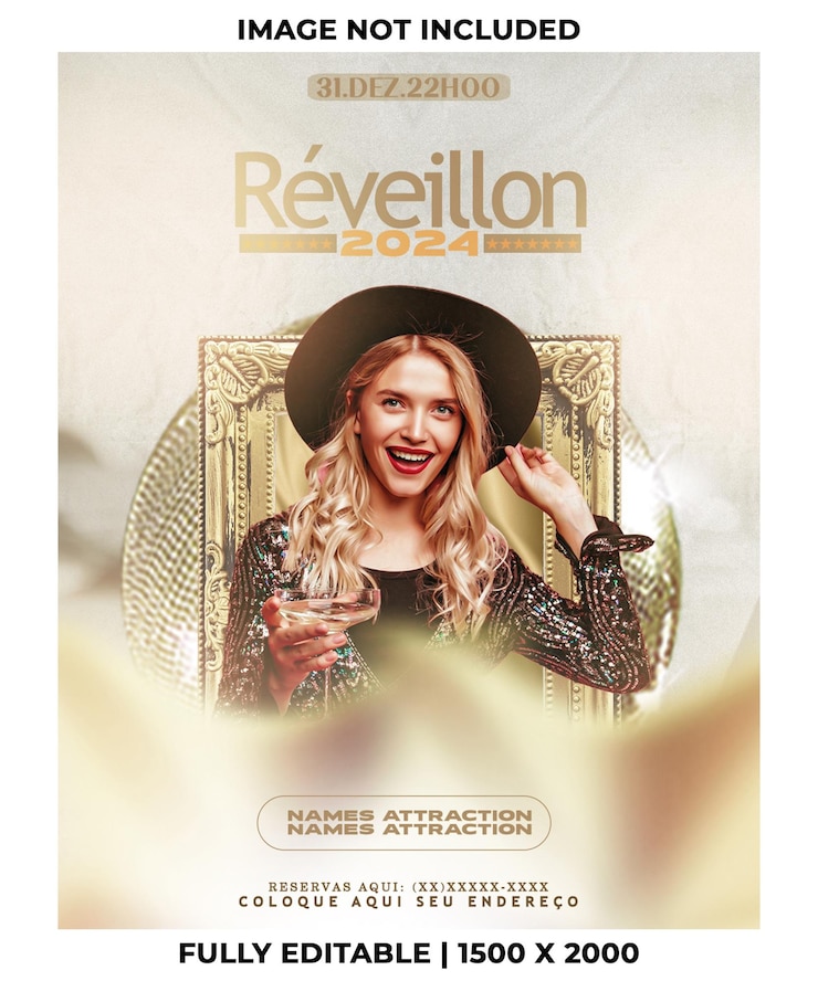 PSD el volante de la fiesta de reveillon 2024