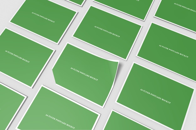 Volantino cartolina Mockup