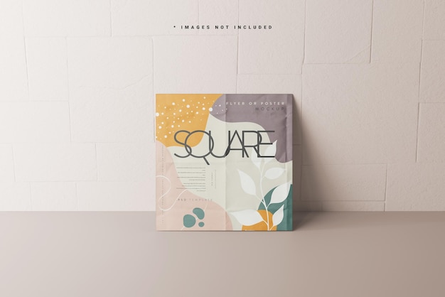 Volantino quadrato o mockup di poster