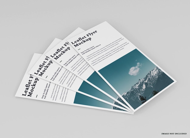 volantino volantino mockup design isolato