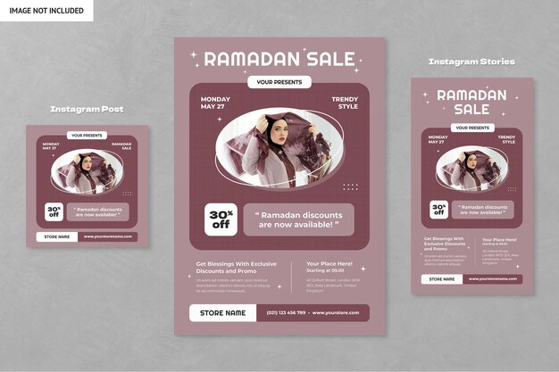 Un volet de mode pour le Ramadan a été posté sur Instagram.