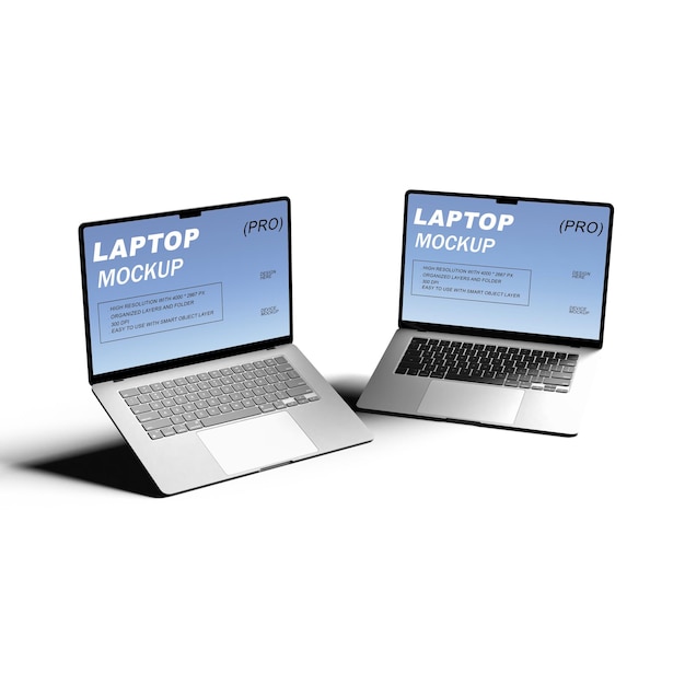 Vollbild-Laptop-Mockup-Design