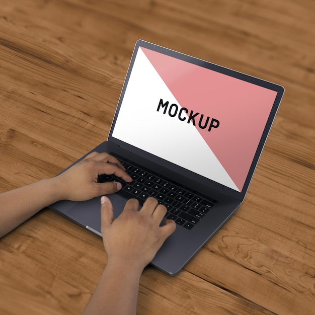 Vollbild-Laptop-Modell für Website-Präsentation