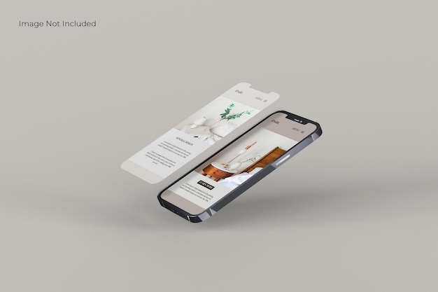 Vollbild-Smartphone-Mockup-Design