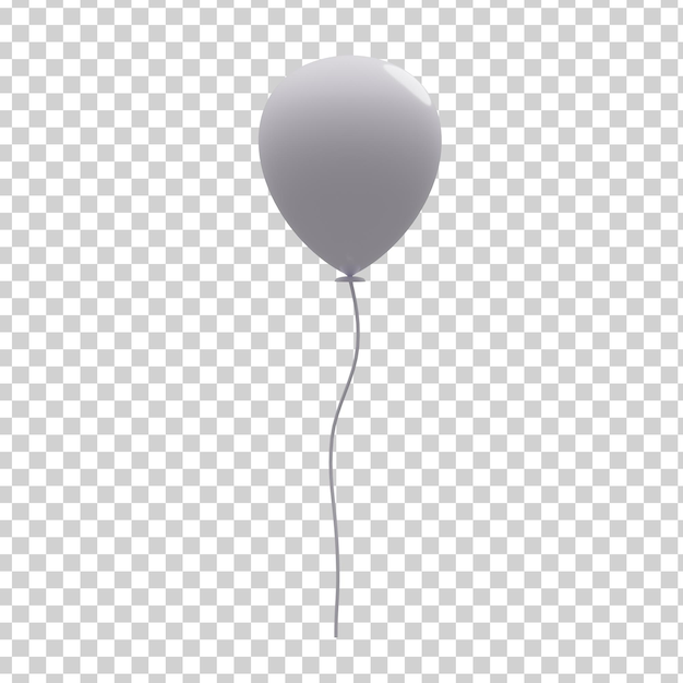 PSD vollständig transparenter 3d-ballon