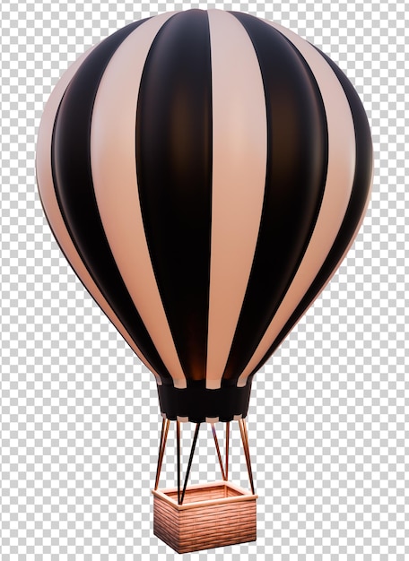 Vollständig transparenter 3D-Luftballon
