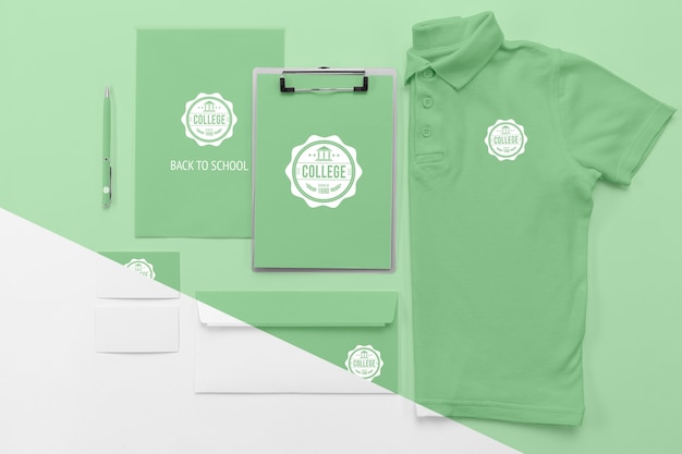Volta para a escola conceito mock-up