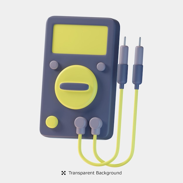 PSD voltmeter 3d-symbol-darstellung