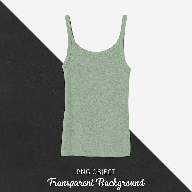 Vorderansicht des grünen Tank-Top-Modells