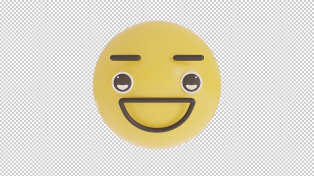 Vorderansicht glücklich 4 Emoji png