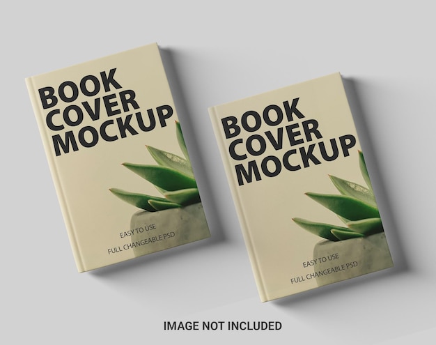 Vorderansicht hardcover-buch-mockup-set