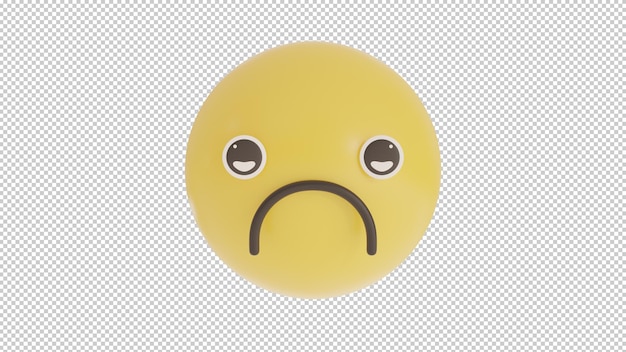 PSD vorderansicht traurig 1 emoji pn