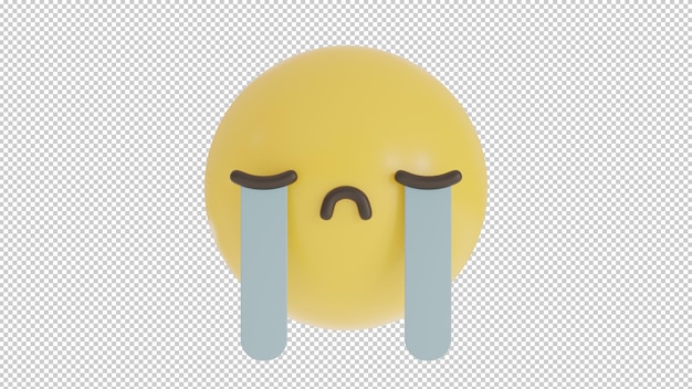 PSD vorderansicht weinen 2 emoji png