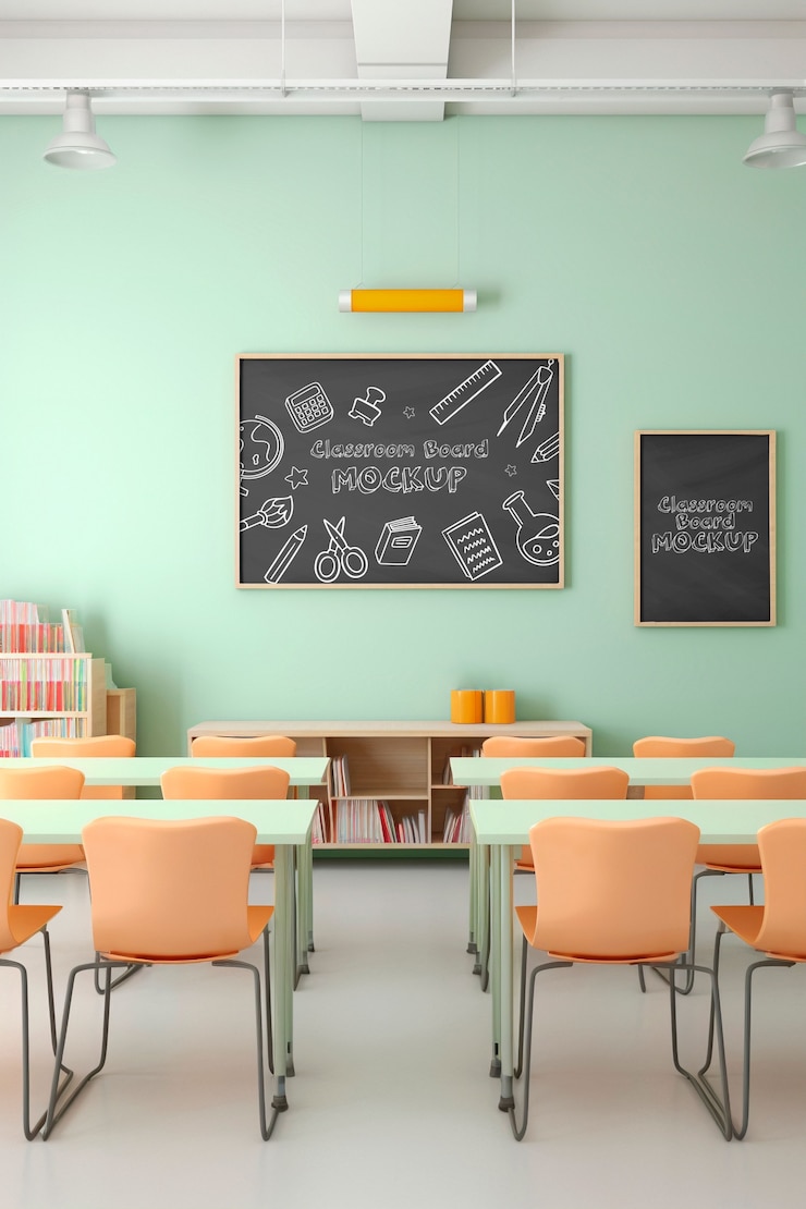 PSD vorlage der tafel im klassenzimmer