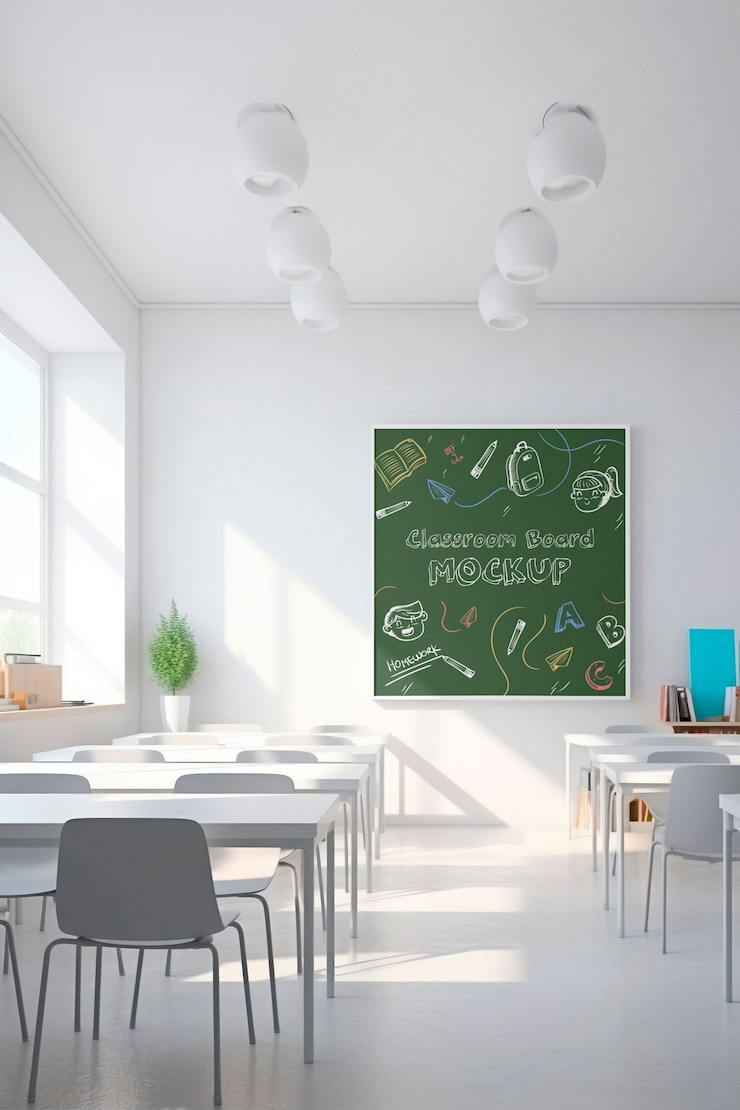 PSD vorlage der tafel im klassenzimmer