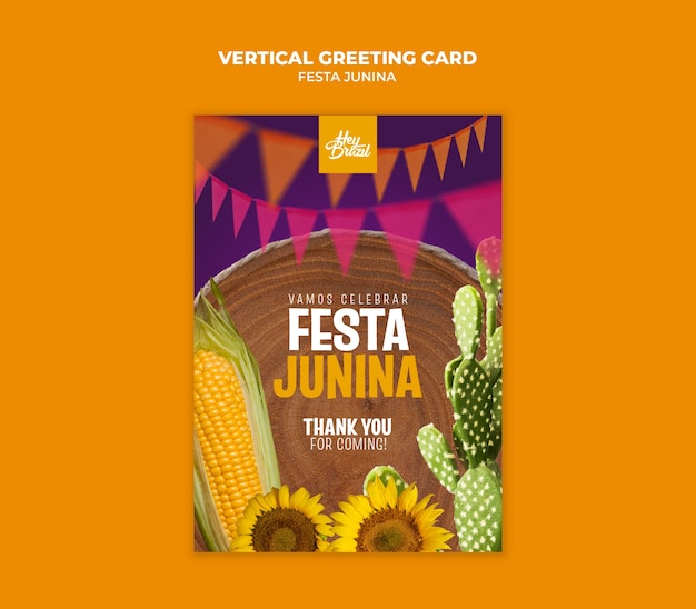 PSD vorlage-design für festa junina