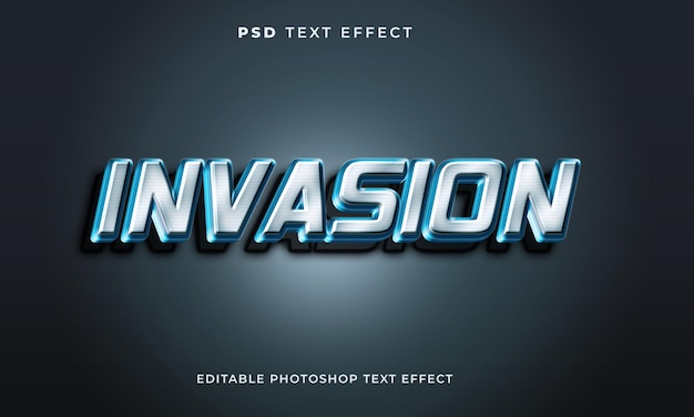 Vorlage für 3D-Invasion-Texteffekte