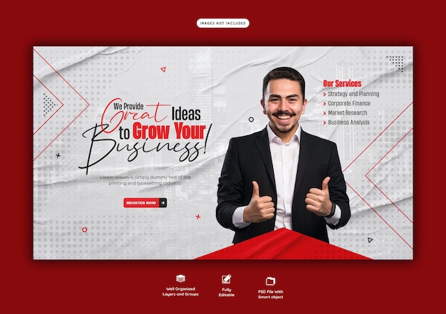 Vorlage für Banner für digitale Marketingagenturen und Firmen