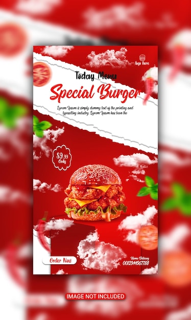 Vorlage für burger-flyer