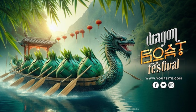 PSD vorlage für das dragon boat festival
