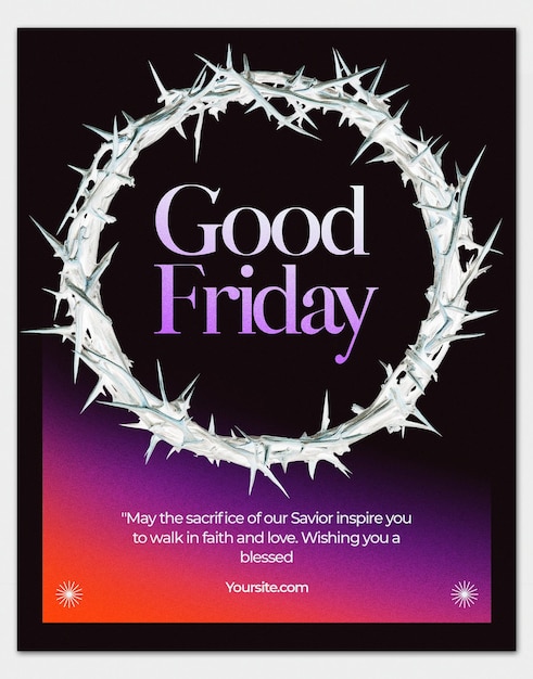 Vorlage für das Good Friday-Banner