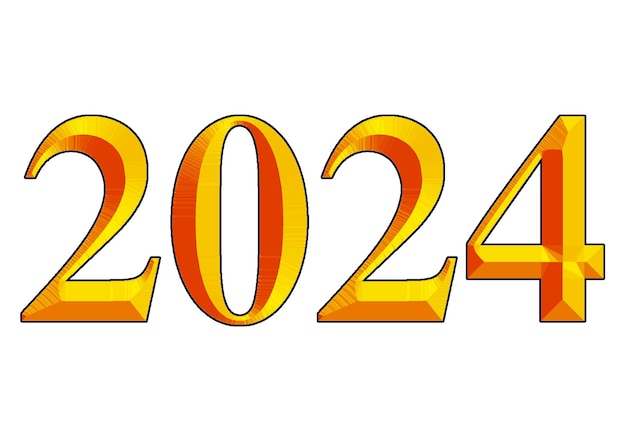 Vorlage für das neue jahr 2024