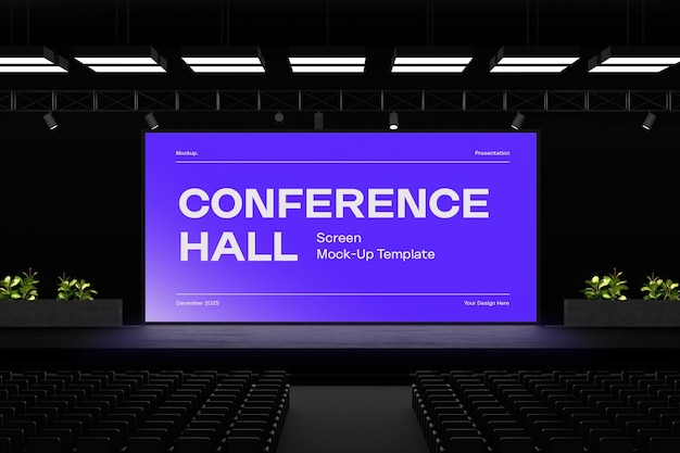 Vorlage für den Bildschirm der Konferenzhalle