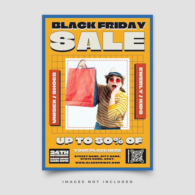 Vorlage für die Black Friday-Verkäufe