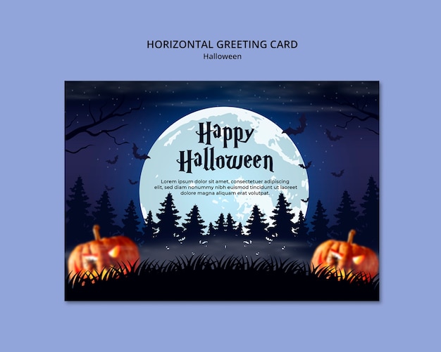 Vorlage für die Feier der Halloween-Saison