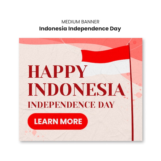 Vorlage für die Feier des Unabhängigkeitstages Indonesiens