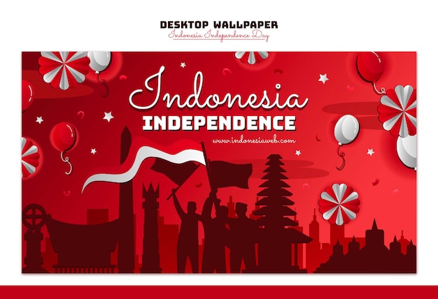 Vorlage für die Feier des Unabhängigkeitstages Indonesiens
