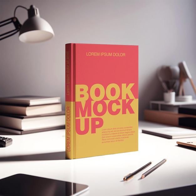 PSD vorlage für ein buch-mockup