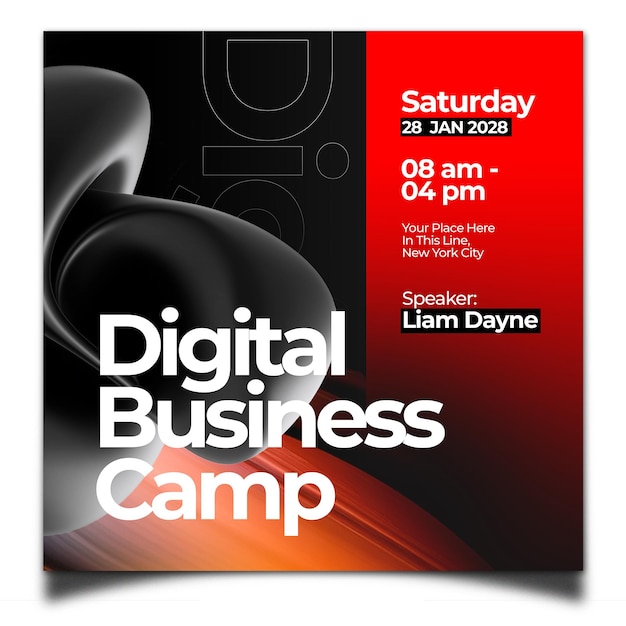 Vorlage für ein Flyer für digitales Business-Marketing