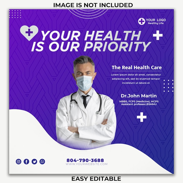 Vorlage für ein Gesundheitsposter
