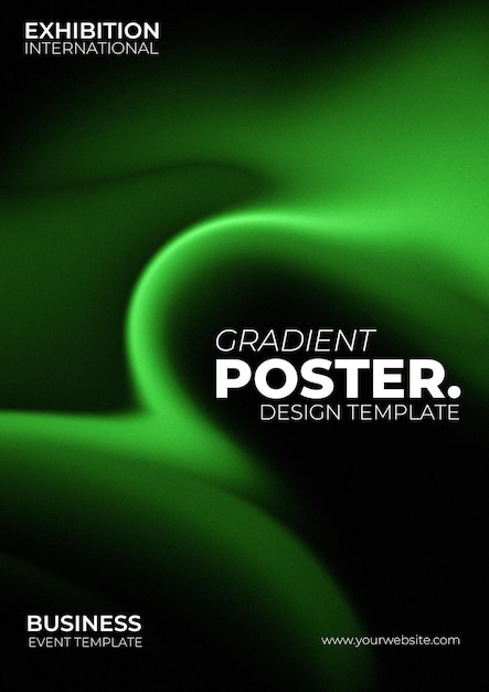 Vorlage für ein gradientes Posterdesign