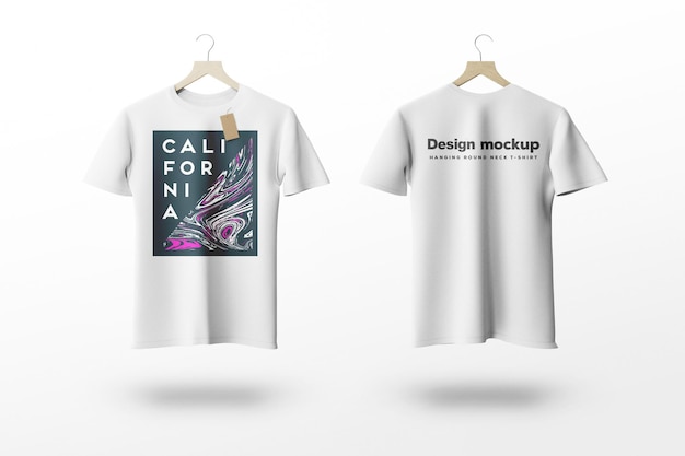 Vorlage für ein T-Shirt-Mockup für frische Kleidung