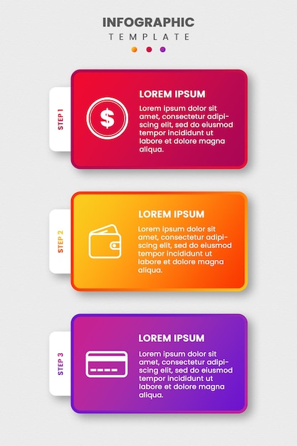 Vorlage für eine finanzielle Infografik