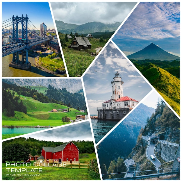 Vorlage für eine Fotocollage