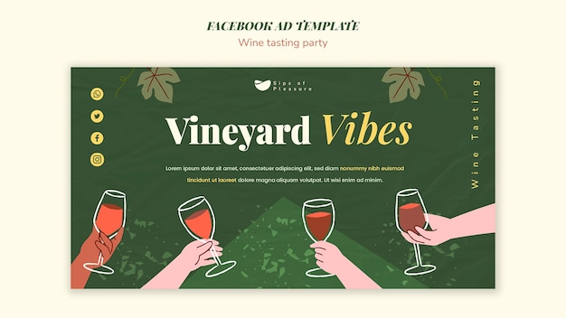 Vorlage für eine Weinprobe-Party