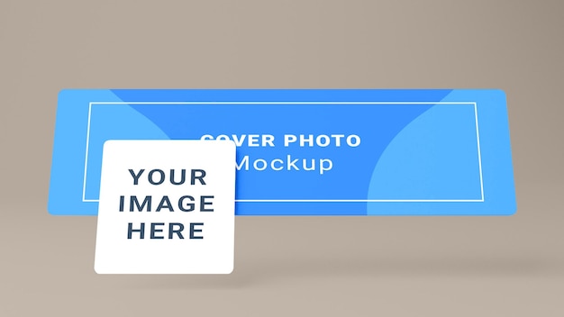 Vorlage für Facebook-Cover-Foto-Mockup