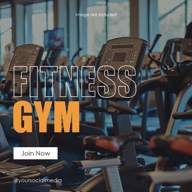 Vorlage für Instagram-Posts von PSD Fitness Gym