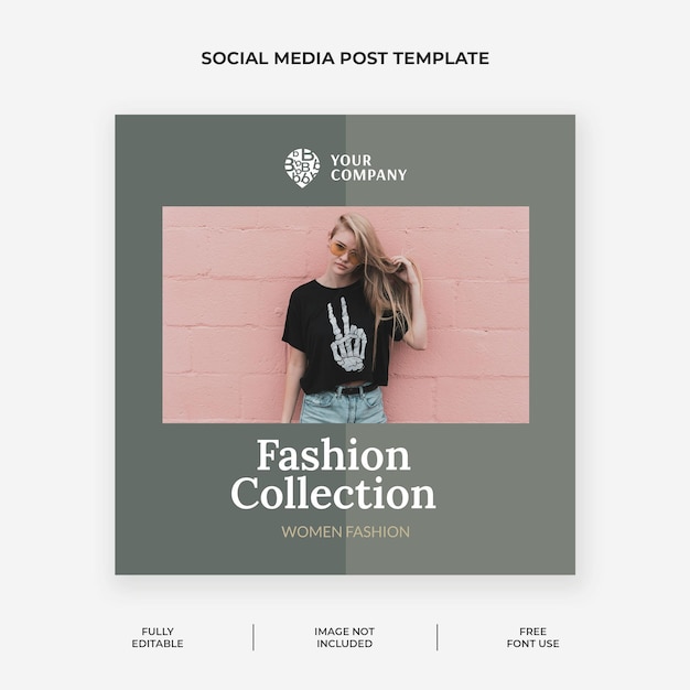 Vorlage für instagram-posts zum verkauf von mode