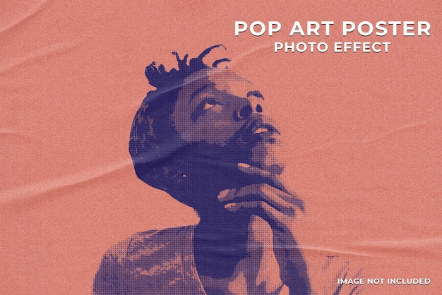Vorlage für Pop-Art-Poster-Fotoeffekte