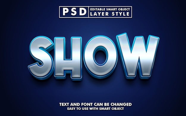 Vorlage für premium-psd mit show-texteffekt