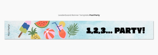 Vorlage für Sommer-Pool-Party