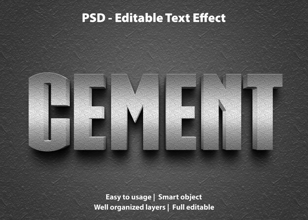 Vorlage für Texteffektzement