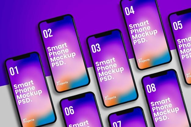 Vorlage Mockup Smartphones